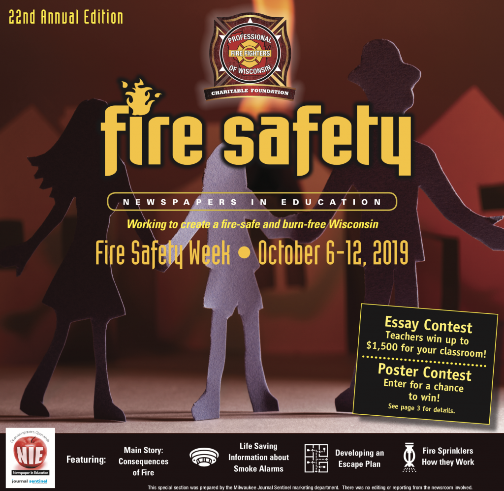2019 Fire Safety Newspapers in Education Poster and Essay Contest